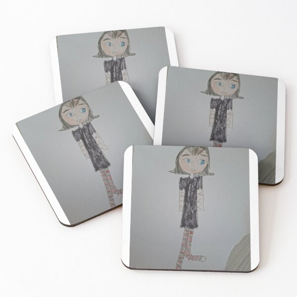 Item preview, Cute Girl in Black Dress Drawing designed and sold by SofiaByCruti.