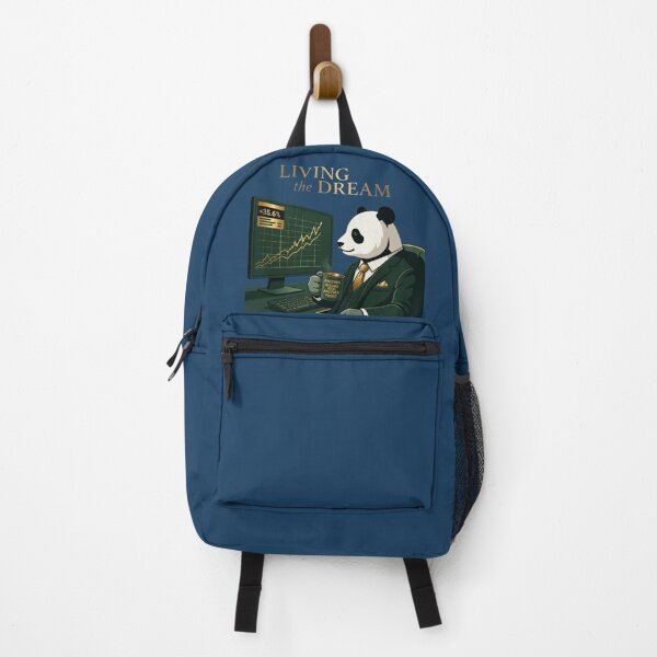Item preview, Living The Dream Panda Trader Finance Office Art designed and sold by Northern Glow Art.
