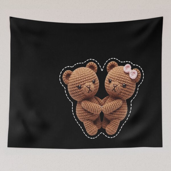 Item preview, Knitted Double Headed Teddy Heaven Logo designed and sold by MASONa03.