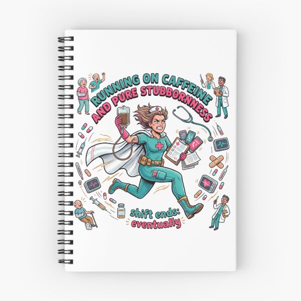 Item preview, Nurse Running On Caffeine Superhero Funny Nursing Humor designed and sold by LunaMarkos.