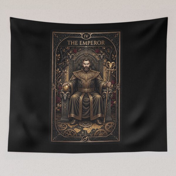 Item preview, The Emperor Tarot Card in Gold designed and sold by JenniferMoren.