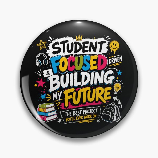 Item preview, Focused and Building My Future Motivational Student Design designed and sold by Sunday.Supply.