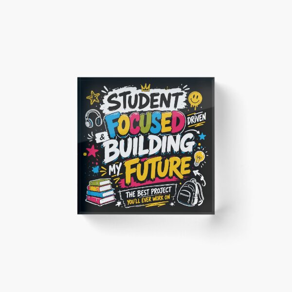 Item preview, Focused and Building My Future Motivational Student Design designed and sold by Sunday.Supply.