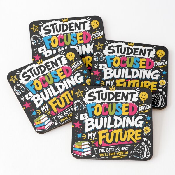 Item preview, Focused and Building My Future Motivational Student Design designed and sold by Sunday.Supply.
