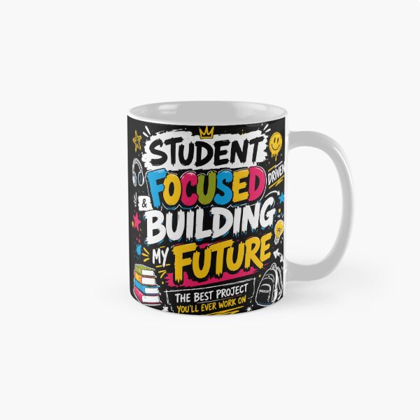 Artikelvorschau, Focused and Building My Future Motivational Student Design entworfen und verkauft von Sunday.Supply.