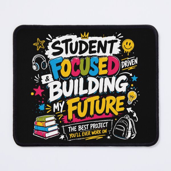 Item preview, Focused and Building My Future Motivational Student Design designed and sold by Sunday.Supply.