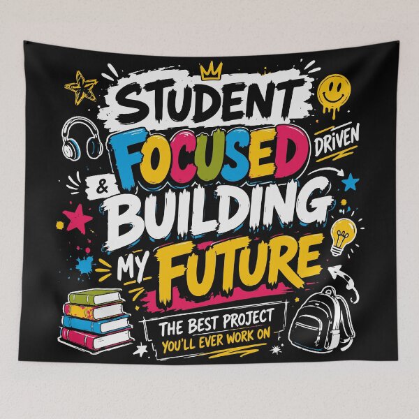 Item preview, Focused and Building My Future Motivational Student Design designed and sold by Sunday.Supply.