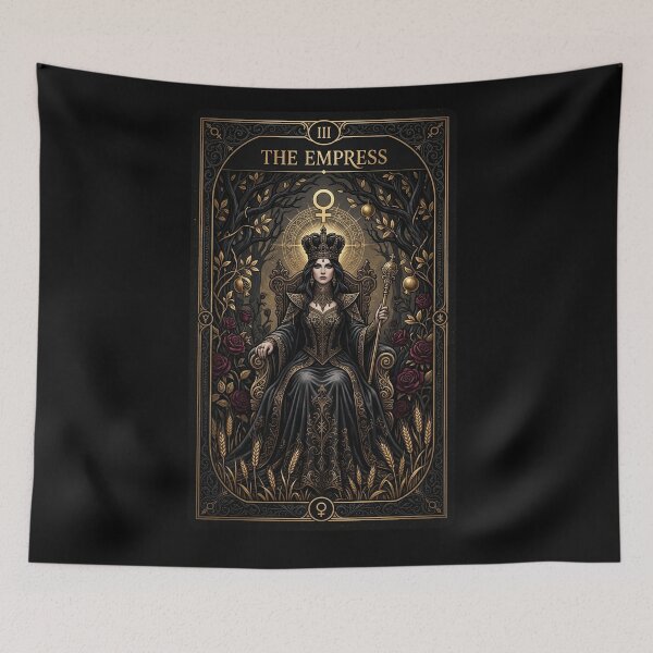 Item preview, The Empress Tarot Card in Gold designed and sold by JenniferMoren.
