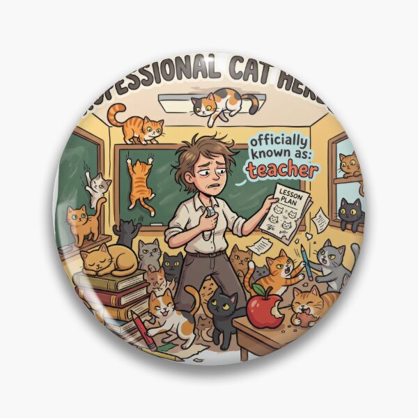Item preview, Teacher Professional Cat Herder Funny Teaching Humor designed and sold by LunaMarkos.