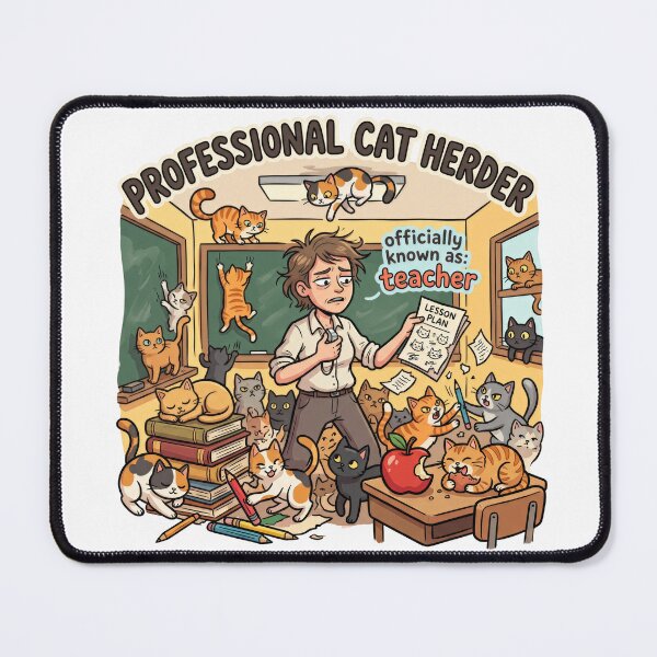 Item preview, Teacher Professional Cat Herder Funny Teaching Humor designed and sold by LunaMarkos.
