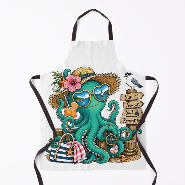 Item preview, Squid on the beach designed and sold by Zeewind.