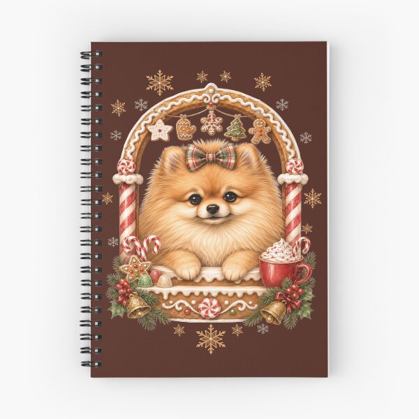 Item preview, Cute Pomeranian Christmas Gingerbread House Holiday Art designed and sold by Cute & Sassy Custom Gifting Boutiques.