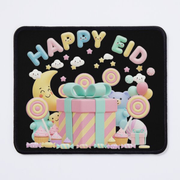 Item preview, Cute 3D "Happy Eid" Pastel Gift & Sweets Party (V.2) designed and sold by D-Islamic.