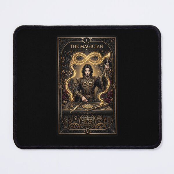 Item preview, The Magician Tarot Card in Gold designed and sold by JenniferMoren.