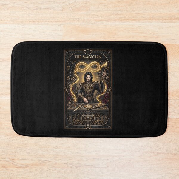 Item preview, The Magician Tarot Card in Gold designed and sold by JenniferMoren.