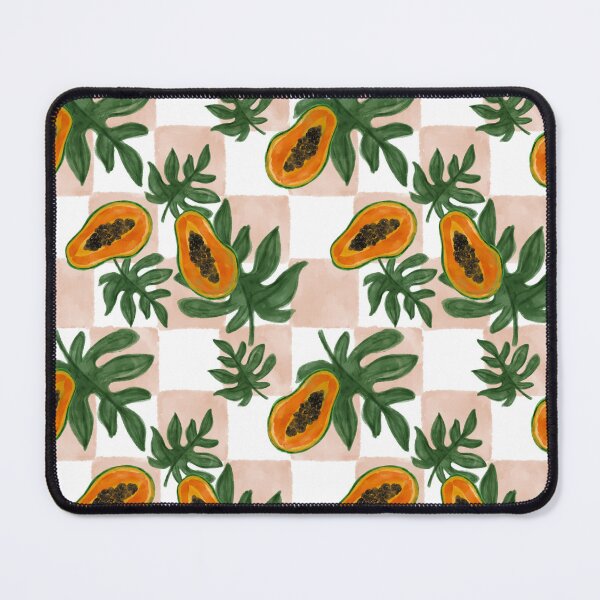 Item preview, Checkered Print Bold Papayas designed and sold by SeaminglyYours.