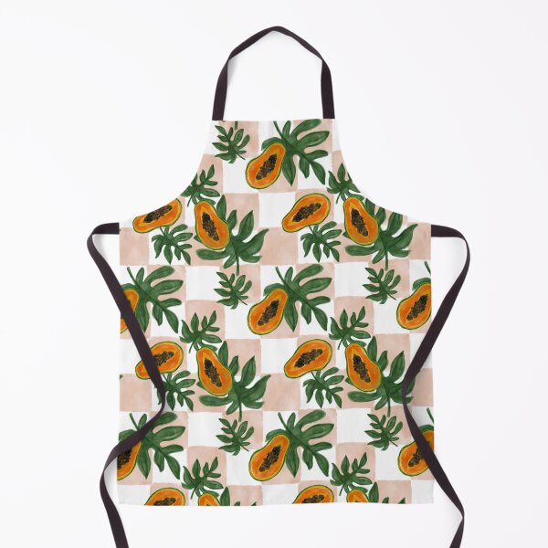 Item preview, Checkered Print Bold Papayas designed and sold by SeaminglyYours.