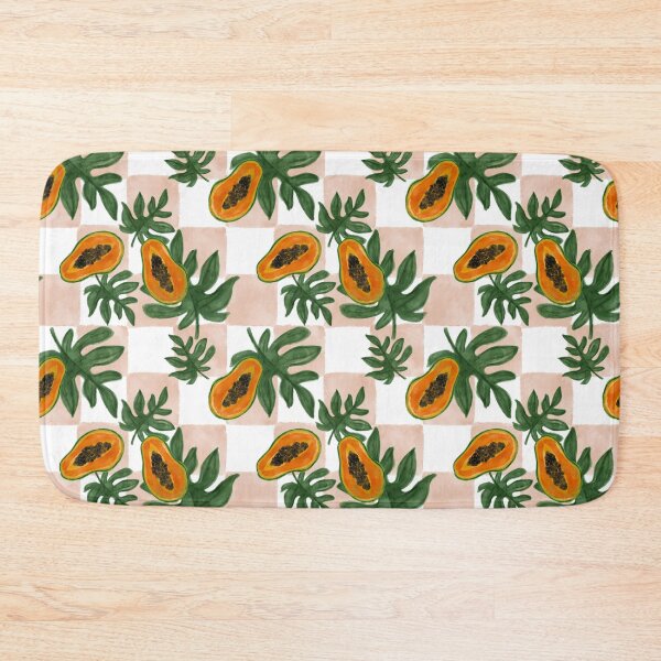 Item preview, Checkered Print Bold Papayas designed and sold by SeaminglyYours.