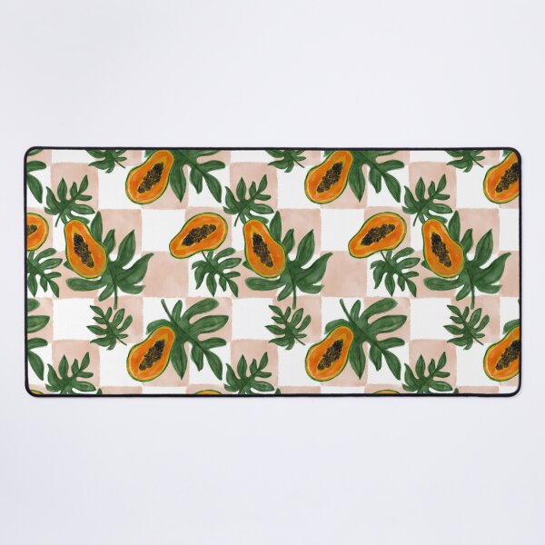 Item preview, Checkered Print Bold Papayas designed and sold by SeaminglyYours.