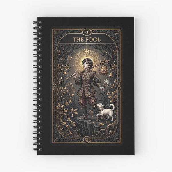 Item preview, The Fool Tarot Card in Gold designed and sold by JenniferMoren.