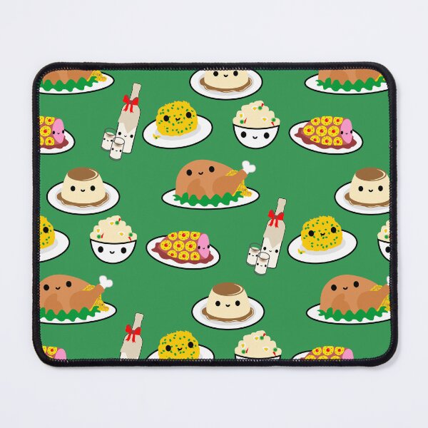 Item preview, Comida Boricua Kawaii Accion de Gracias Puerto Rico Pavo Mofongo Coquito Flan Arroz con Gandules Ensalada de Papa Jamon con Piña designed and sold by byDarling.