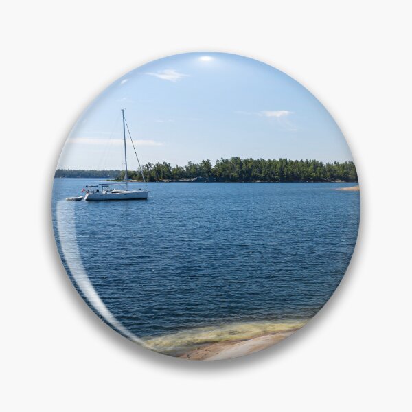 Item preview, Killbear Provincial Park, ON - Scenic View of Lake and Sailboat designed and sold by jrtwynam.