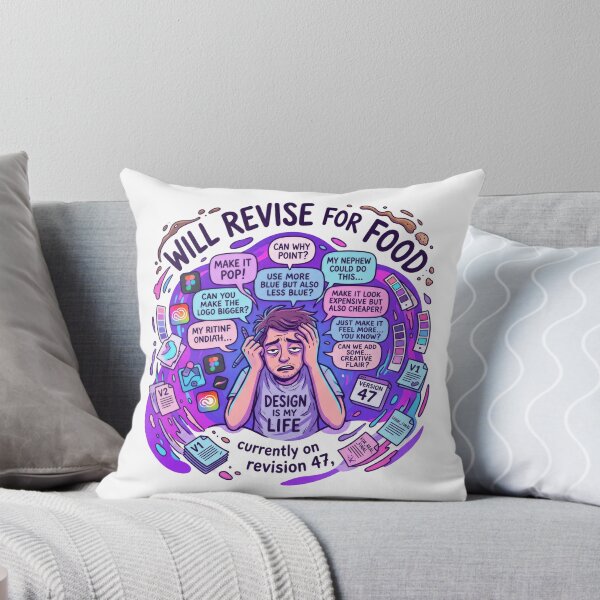 Item preview, Graphic Designer Client Feedback Survivor Funny Design Humor designed and sold by LunaMarkos.