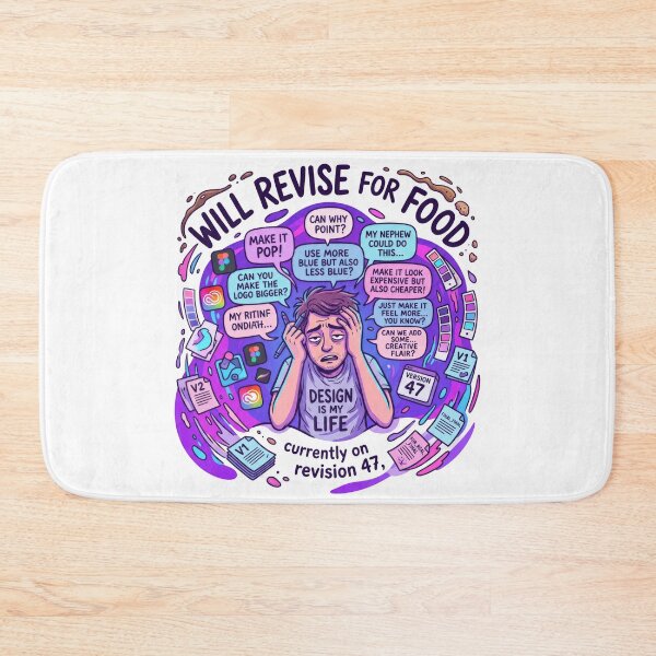 Item preview, Graphic Designer Client Feedback Survivor Funny Design Humor designed and sold by LunaMarkos.