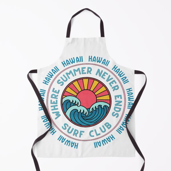 Item preview, Hawaii Surf Club Retro Sunset Wave Badge | Where Summer Never Ends designed and sold by DonnaRaine.