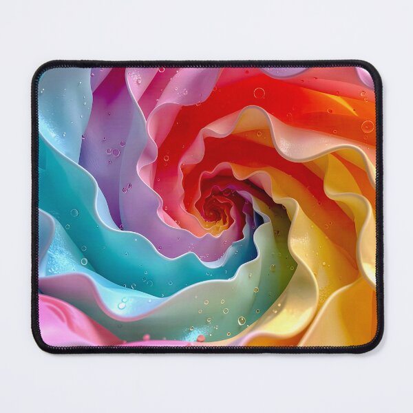 Item preview, Colorful Spiral of Pink Blue Yellow Waves designed and sold by Vicky Brago-Mitchell®.