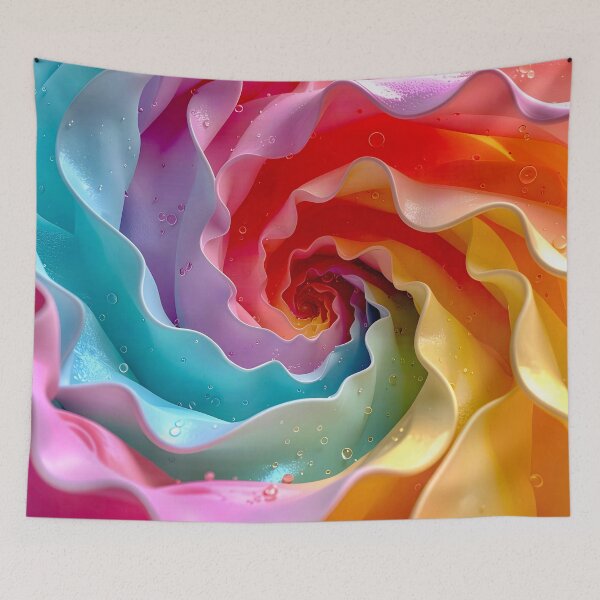 Item preview, Colorful Spiral of Pink Blue Yellow Waves designed and sold by Vicky Brago-Mitchell®.