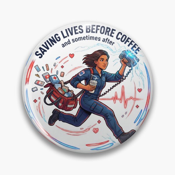 Item preview, Paramedic Saving Lives Before Coffee Funny EMS Humor designed and sold by LunaMarkos.