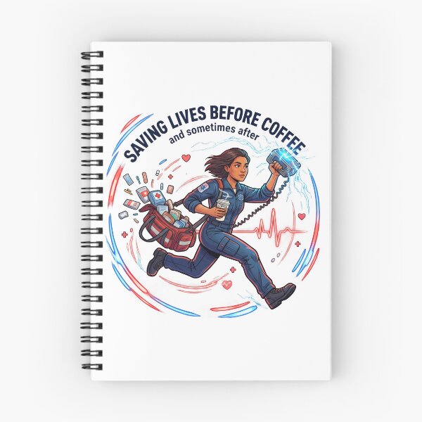 Item preview, Paramedic Saving Lives Before Coffee Funny EMS Humor designed and sold by LunaMarkos.