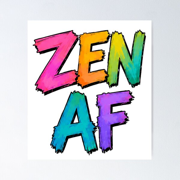 Item preview, Zen AF Typography  designed and sold by Silvered-Wings.