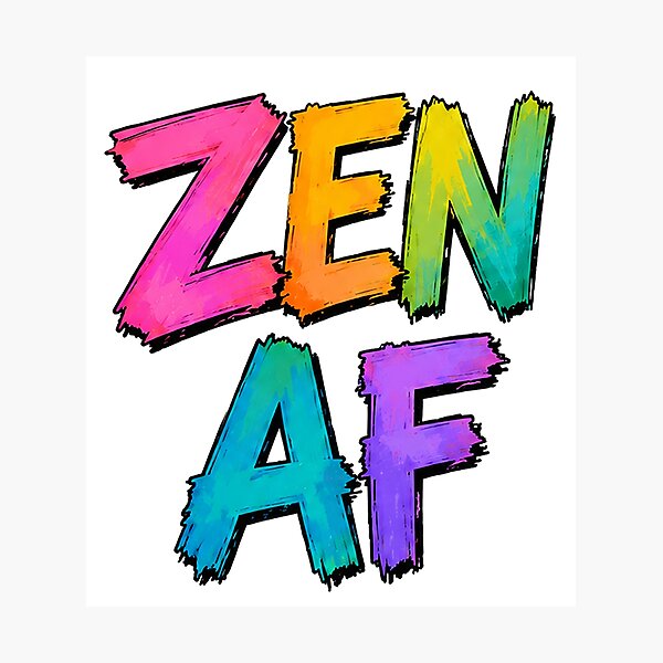 Item preview, Zen AF Typography  designed and sold by Silvered-Wings.