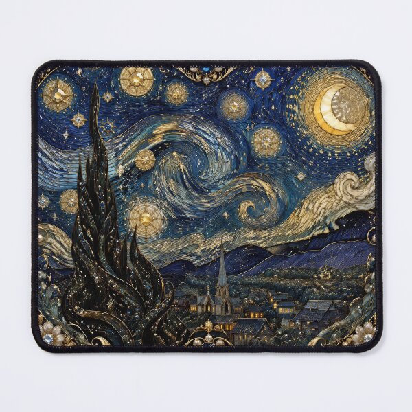 Item preview, Luxury Starry Night in Art Nouveau Style designed and sold by Adisak-designs.