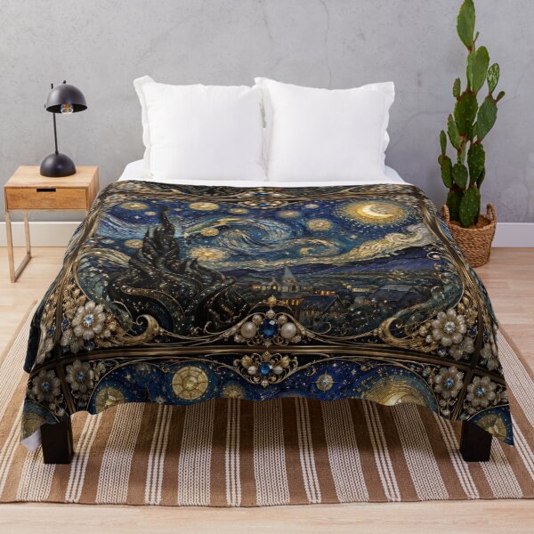 Item preview, Luxury Starry Night in Art Nouveau Style designed and sold by Adisak-designs.
