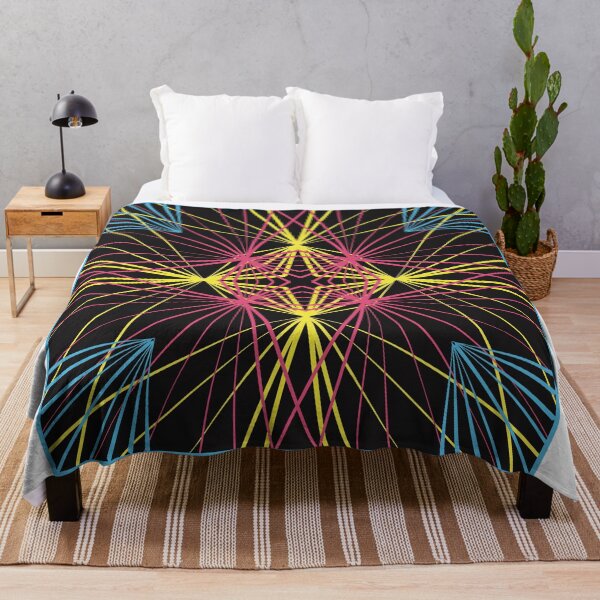 Item preview, Electric Plaid Radial Symmetry designed and sold by Olenka.
