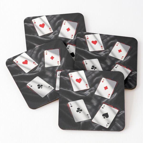 Item preview, Four Aces on Black Satin designed and sold by JenniferMoren.