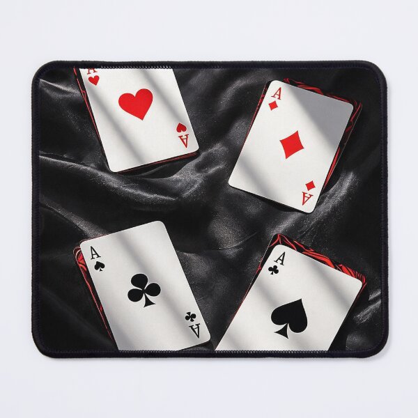 Item preview, Four Aces on Black Satin designed and sold by JenniferMoren.