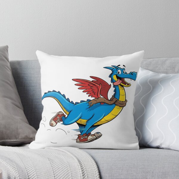 Item preview, Fast Blue Running Dragon With Sneakers designed and sold by DavidN2026.
