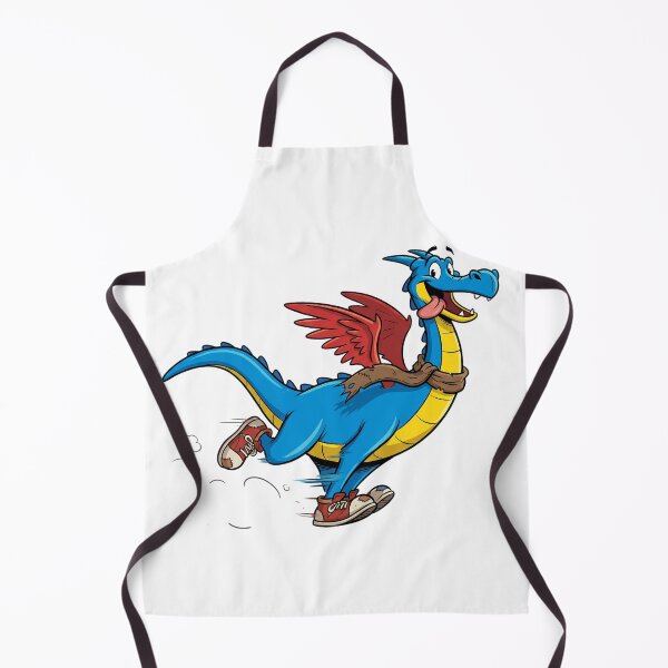 Item preview, Fast Blue Running Dragon With Sneakers designed and sold by DavidN2026.