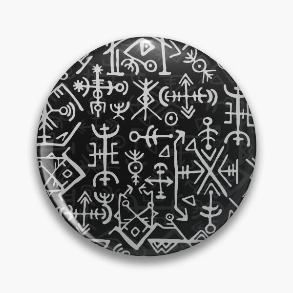 Item preview, Norse Runes and Viking Symbols Seamless Pattern Design designed and sold by Roadkill Creations.