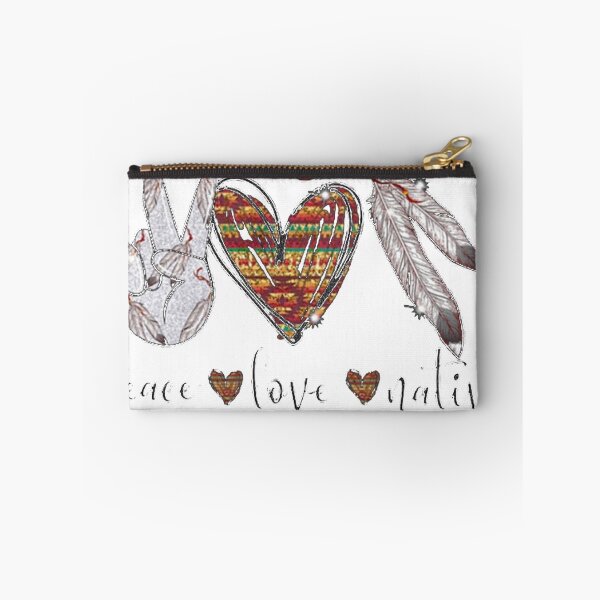 Item preview, Peace Love Native American Hippie Heart Native designed and sold by Arif Himawan.
