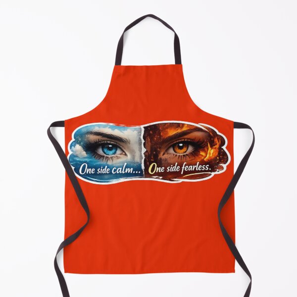 Item preview, One Side Calm One Side Fearless Ice Fire Eyes Sticker designed and sold by Scro-Ciob-Shop.