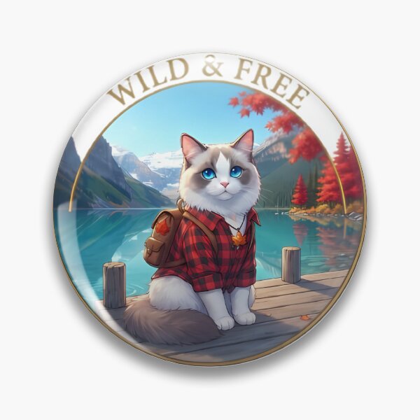 Item preview, Shinkai Banff Lake Louise Ragdoll Flannel Tee designed and sold by MossyAndPearl.