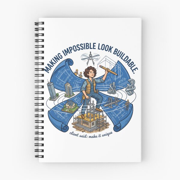 Item preview, Architect Making Impossible Buildable Funny Architecture Humor designed and sold by LunaMarkos.