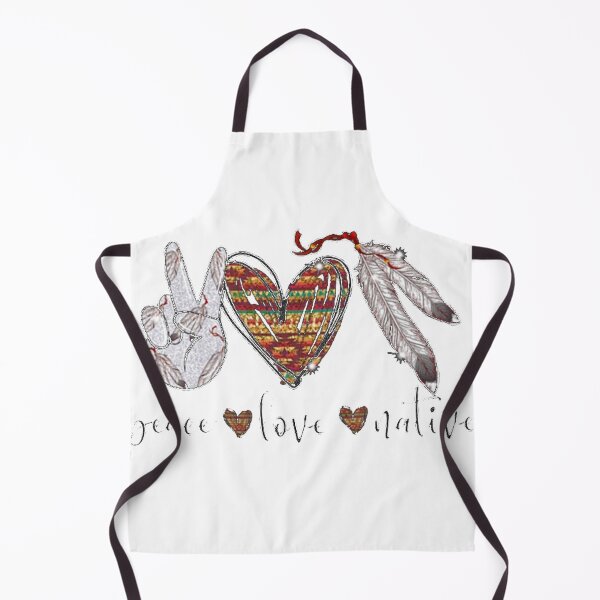 Item preview, Peace Love Native American Hippie Heart Native designed and sold by EvilGorilla.
