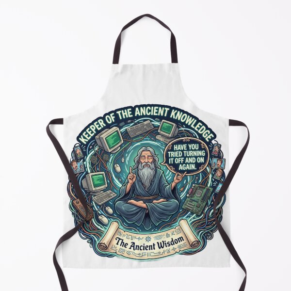 Item preview, IT Support Ancient Wisdom Turning Off On Funny Tech Humor designed and sold by LunaMarkos.