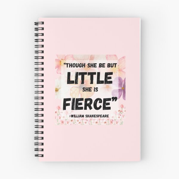 Item preview, "Though she be but little she is fierce" - William Shakespeare designed and sold by foxgloveart357.
